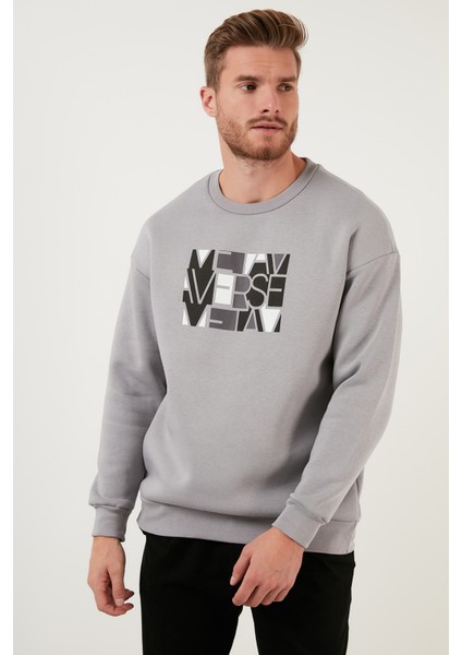 Pamuklu Oversize Içi Tüylü Yumuşak Şardonlu Sweat Erkek Sweat 572METAVERSE fiyatları