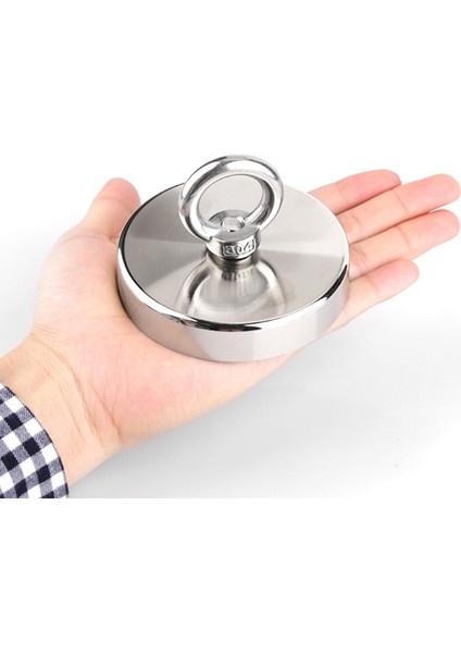 Magnet Fishing Halatlı Eldivenli Neodyum Pot Mıknatıs Seti, 80MM Büyük Kancalı Mıknatıs Balıkçılığı fırsatları