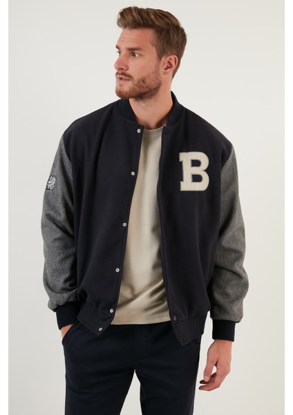 Regular Fit Kolej Yaka Bomber Mont Erkek Mont 5711423