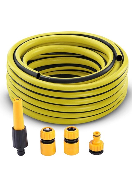 Garden Kid Bahçe Sulama Hortumu 1/2 Termo Plastik Hortum 20 Metre Hortum Seti