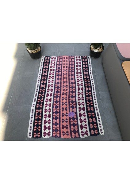 Türk Halısı Eskitme Halı Halı 83X135 Cm Pempe Halı Bahçe Yatak Odası Halı Kapı Paspası Halı 2
