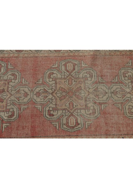 Türk Halısı Eskitme Halı Halı 91X308 Cm Kırmızı Halı El Dokuma Koridor Halı 6806