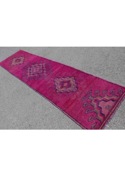 Eskitme Halı Türk Halısı Halı 90X332 Cm Pempe Halı Bohemsı Merdiven Halı Yün Mutfak Halı 6731 modelleri