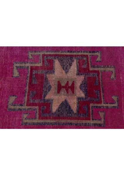 Türk Halısı Eskitme Halı Halı 95X338 Cm Pempe Halı Kabilesı Mutfak Halı Bohemsı Koridor Halı
