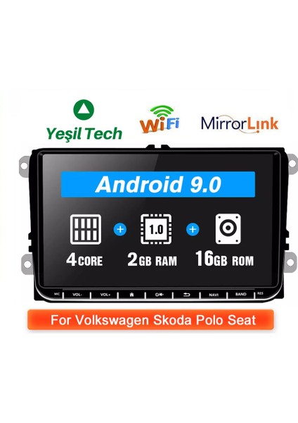 Kıngwınn Volkswagen Android Multimedya 2/32GB Jetta Passat Cady Golf Seat fırsatları