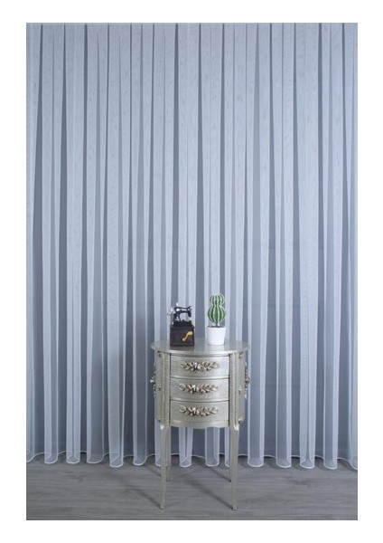 Grek Zemin Etekleri Kurşunlu 1-3 Sık Pileli Tül Perde 575 x 200 cm modelleri