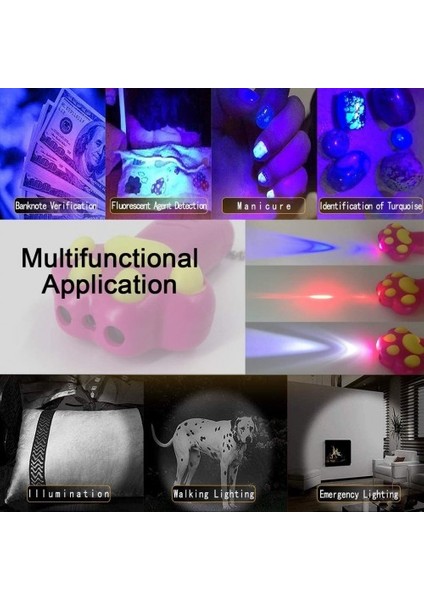 Pilli Kedi Lazeri Kedi Idrarı Tespit Feneri Uv Işık