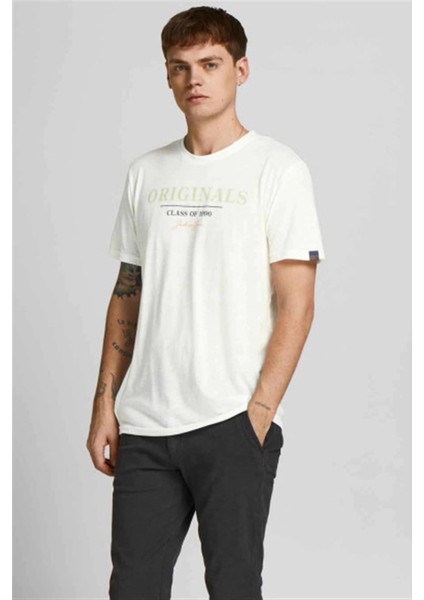 Jorpop Brabdıng Tee Ss Crew Neck White