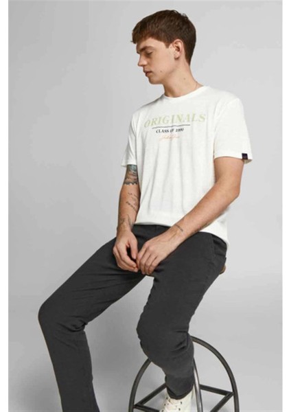 Jorpop Brabdıng Tee Ss Crew Neck White