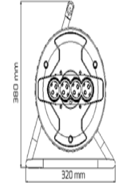 Makaralı Uzatma Kablosu 3*1.5mm² 35 Mt. Turuncu Kablo