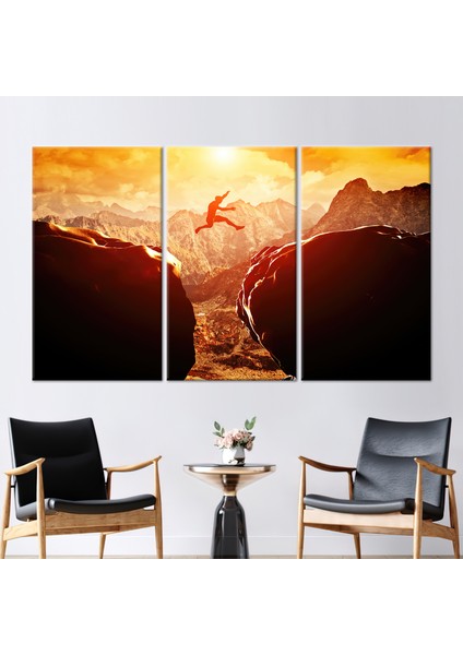 3 Parçalı Kanvas Tablo, Aşırı Spor Kanvas Poster, Soyut Baskılı, Çağdaş Duvar Süsü,