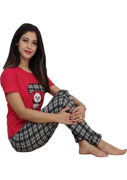 Kadın Pijama Takımı Kırmızı