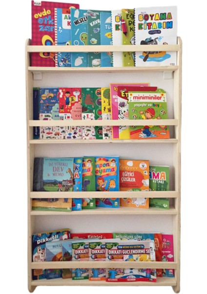 Montessori Ahşap Kitaplık