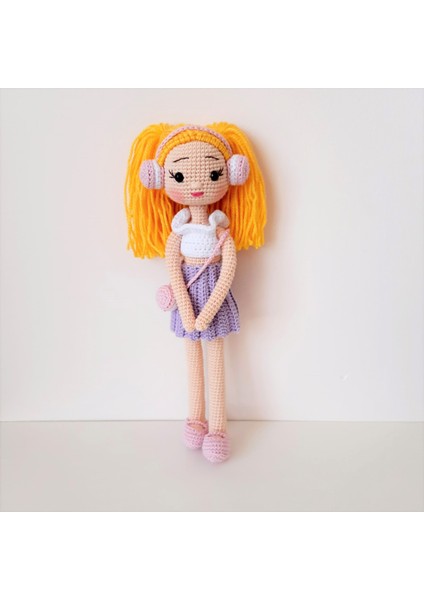 Lila Albeni Amigurumi Örgü Oyuncak