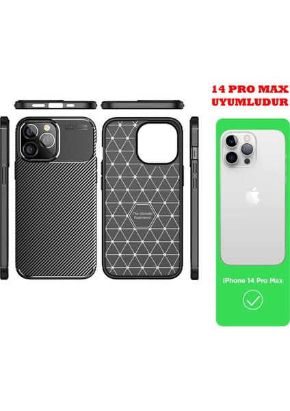 iPhone 14 Pro Max Kılıf Ultra Slim Fiber Karbon Silikon Parmak Izi ve Leke Yapmaz Şık Tasarım fiyatları