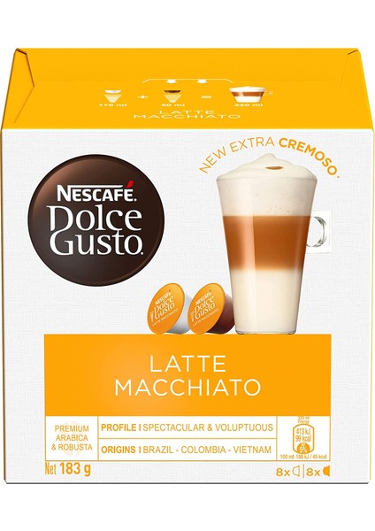 Dolce Gusto Latte Macchiato 16 Kapsül 183,2 G