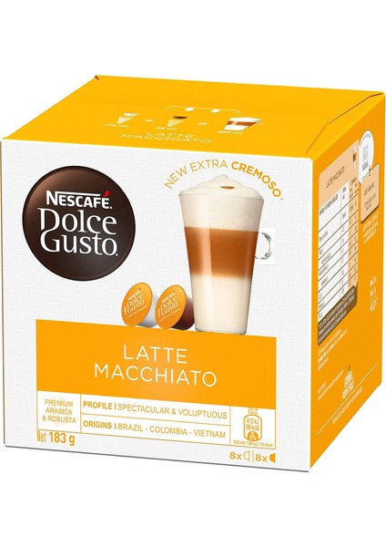 Dolce Gusto Latte Macchiato 16 Kapsül 183,2 G