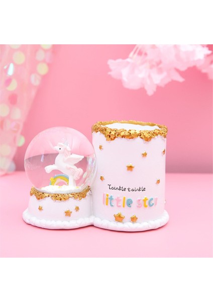 Unicorn Işıklı Cam Kar Küresi Kalemlik fiyatları