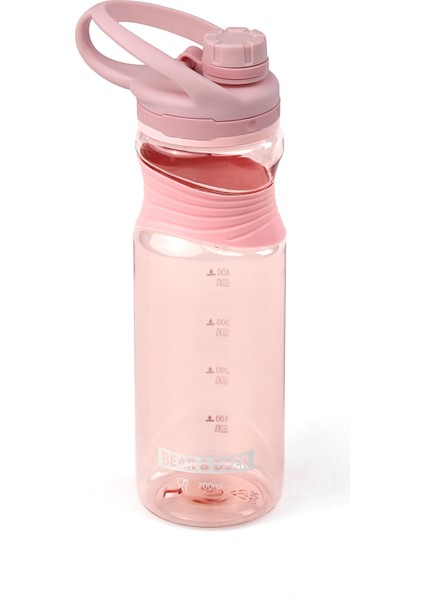 Silikon Tutacaklı Pastel Pembe Matara 700 ml - MT0027