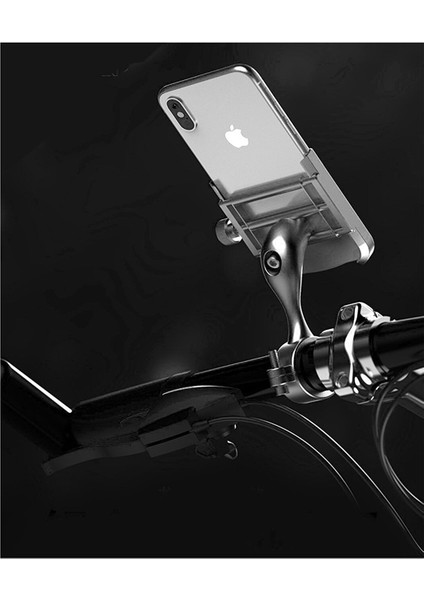 Kuzeymotor Vespa-Piaggıo Uyumlu Mıknatıslı Ayna Bağlantılı Telefon Tutucu Kırmızı