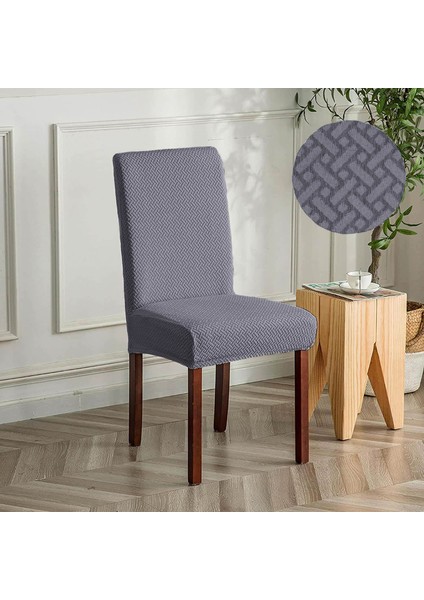 Tuğla Desen Sandalye Kılıfı Yıkanabilir Likralı Esnek Lastikli Sandalye Örtü