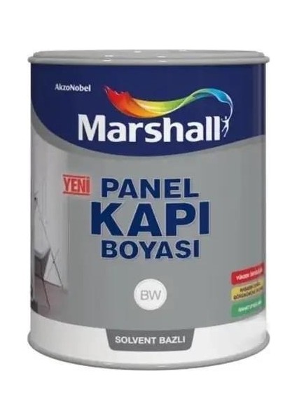 Solvent Bazlı Panel Kapı ve Ahşap Boyası 15 L Beyaz