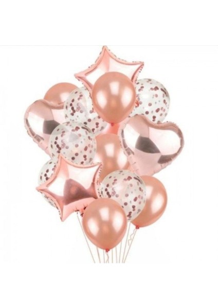 Rose Gold Balon Seti