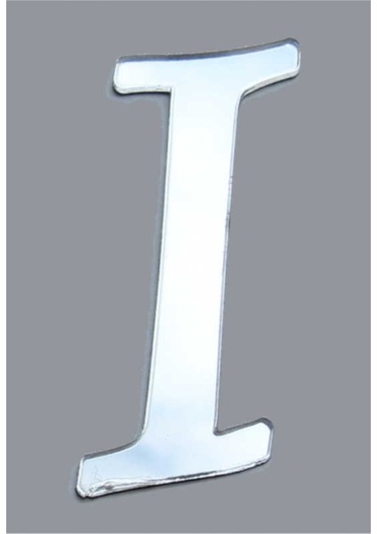 Pleksi Harf Gümüş Renk I Harfi