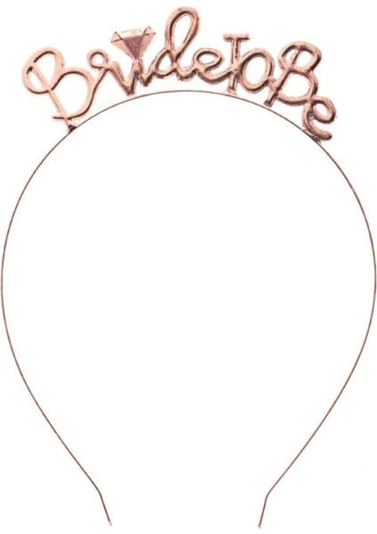 Taç - Bride To Be - Metal - Rose Gold - Bride To Be