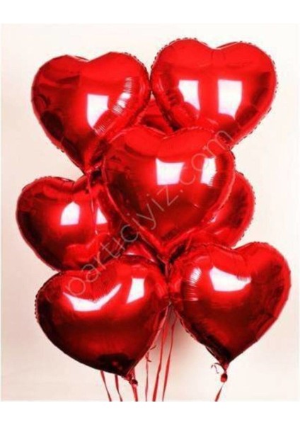 Kalp Folyo Balon 40 cm 10 Adet