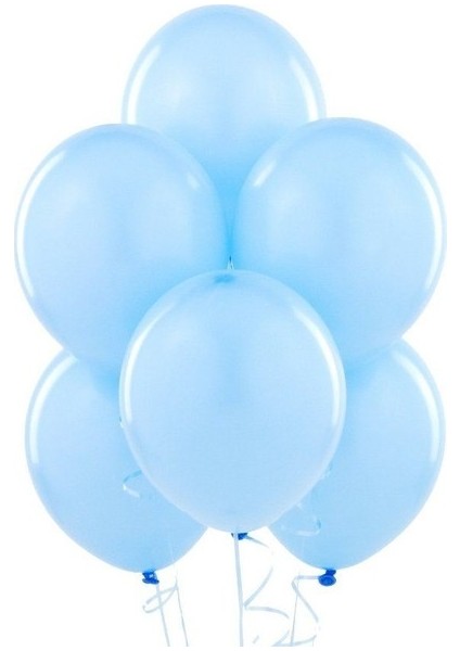 Kbk Market 25 Adet Metalik Lateks Balon Mavi Renk