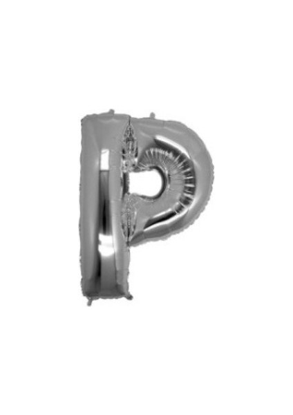Miray Süs Folyo Balon Harf P Gümüş 16 INC(40CM) 1 Adet
