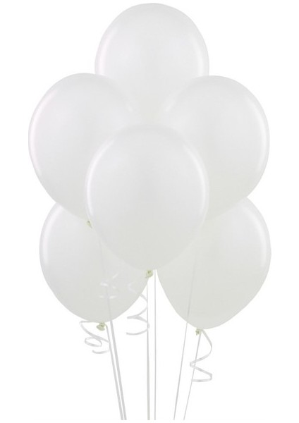 Party Shop Beyaz Balon 20´li Paket