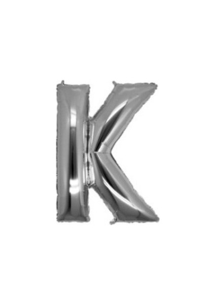 Folyo Balon Harf K Gümüş 16 INC(40CM) 1 Adet