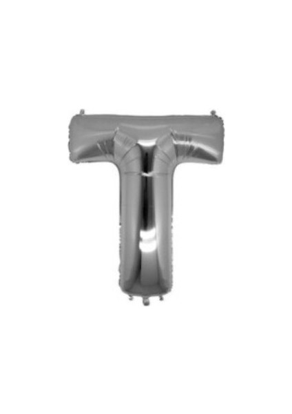 Miray Süs Folyo Balon Harf T Gümüş 16 INC(40CM) 1 Adet
