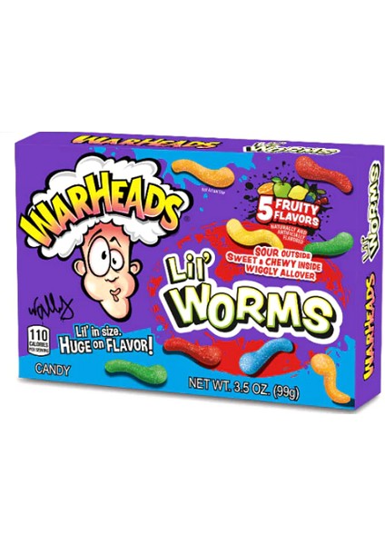 Lil Worms Candy 5 Fruity Flavors 99 G