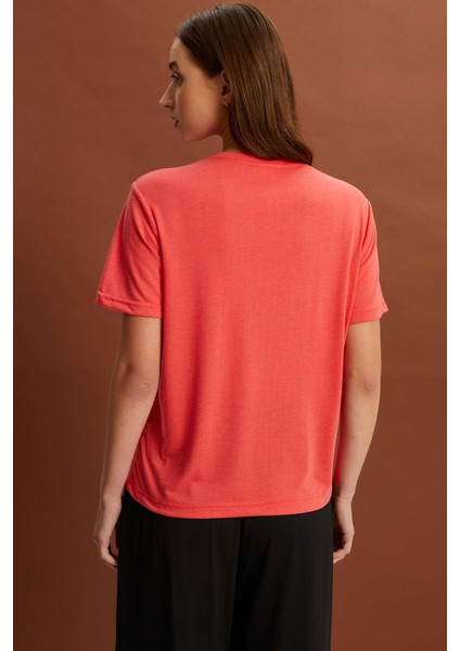 Baskılı Basic T-Shirt (B22-385A)