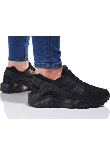 Huarache Run Spor AYAKKABI-654275-016 (Dar Kalıp Bir Numara Büyük Alınmasını Öneriyoruz) fiyatları