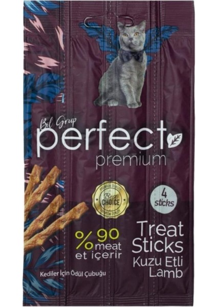 Premium Lamb Kuzu Etli Kedi Ödül Çubukları (20 gr x 4'lü Sticks)