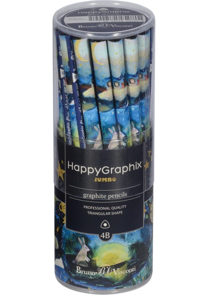 Happy Graphix Jumbo Kurşun Kalem 4b 35 mm Rüya indirimleri