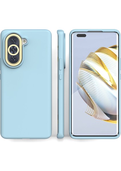 Huawei NOVA10 Rpo Mavi Sıvı Silikon Telefon Kılıfı Için Her Şey Dahil Kılıf(Yurt Dışından)