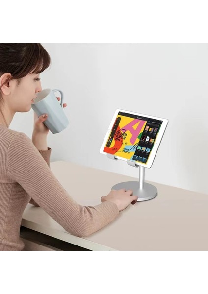 Masaüstü Cep Telefonu iPad Standı Canlı Teleskopik Ayar Phablet Standı(Yurt Dışından) fırsatları