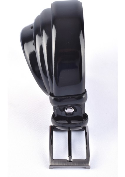 2022-095 3,5 cm Pierre Cardin Açma Deri KEMER/SIYAH/110