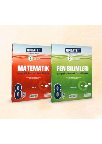8. Sınıf Update 2. Dönem Matematik Fen Soru Bankası Set