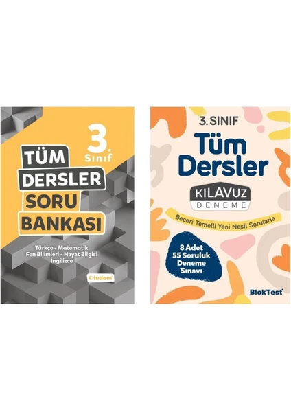 Tudem Yayınları 3. Sınıf Tüm Dersler Soru Bankası Tudem Yayınları + Bloktest Deneme Sınavı