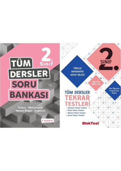 2. Sınıf Tüm Dersler Soru Bankası + Bloktest Tekrar Testleri