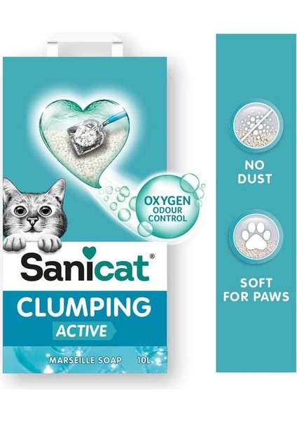 Aktif Marsilya Sabunlu Doğal Kedi Kumu 2X10LT fiyatları