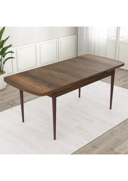 Concept Kar Serisi Açılabilir 80 x 132 cm Mdf Mutfak Masa Takımı Barok Ahşap Desen Masa 6 Sandalye modelleri