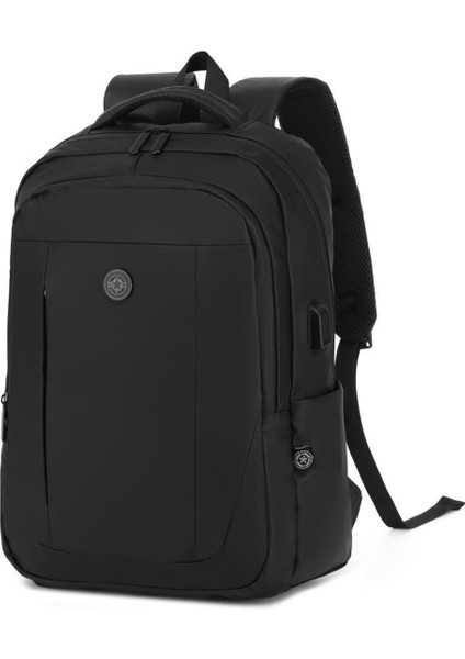 Gumi Kumaş Uniseks Büyük Boy Sırt Çantası 8660 Siyah modelleri