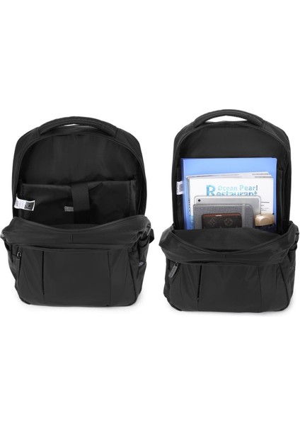 Gumi Kumaş Uniseks Büyük Boy Sırt Çantası 8660 Siyah indirimleri